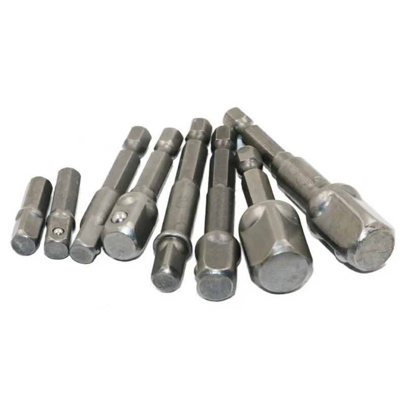 Hoomall 8 шт. набор адаптеров для розеток удлинитель сверл 1/4 &quot3/8&quot 1/2 &quot гайка