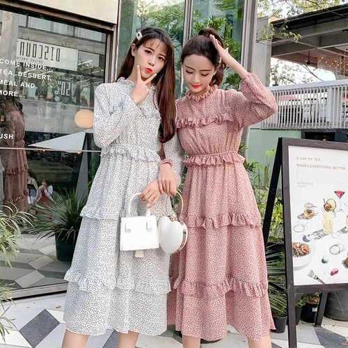 Весеннее платье в консервативном стиле для женщин нежное торта женские платья с