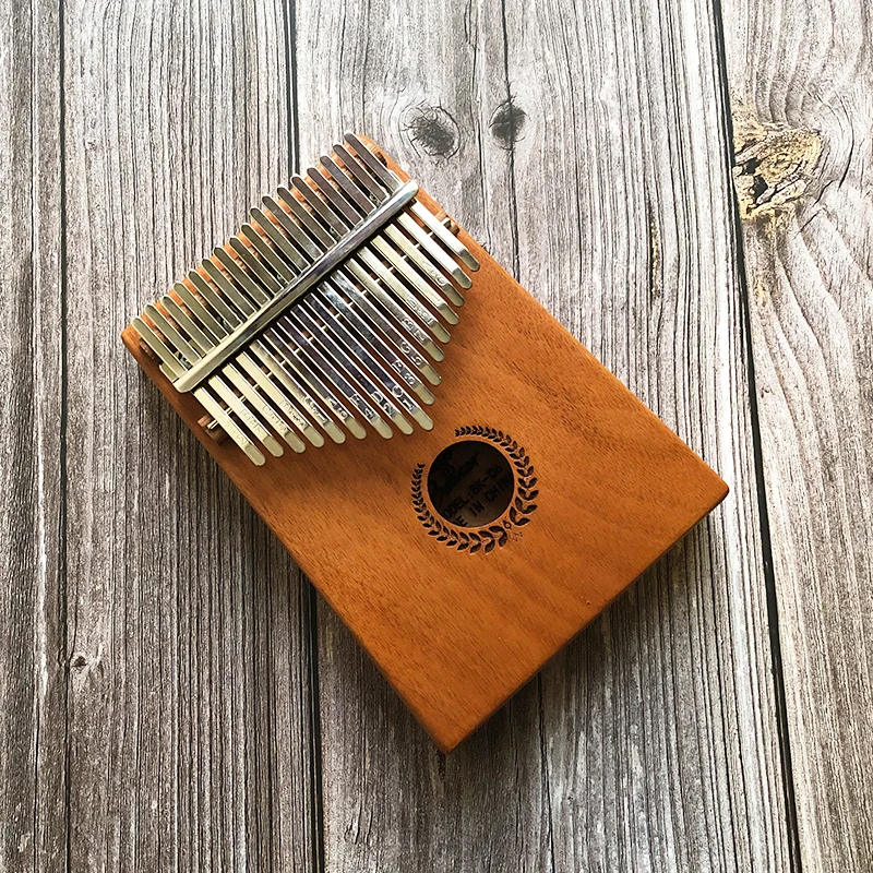 Калимба с 17 клавишами африканская твердая из красного дерева для