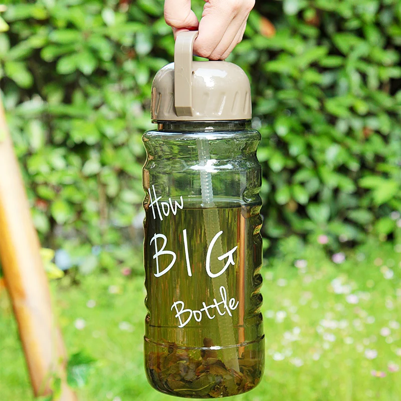 Бутылка для воды большой емкости 2000 мл спортивный чайник уличная чашка