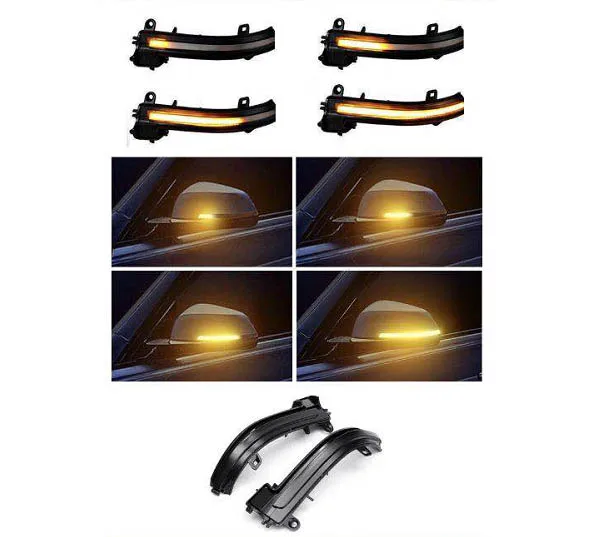 2 предмета в комплекте динамический Зеркало заднего вида мигалка указатель