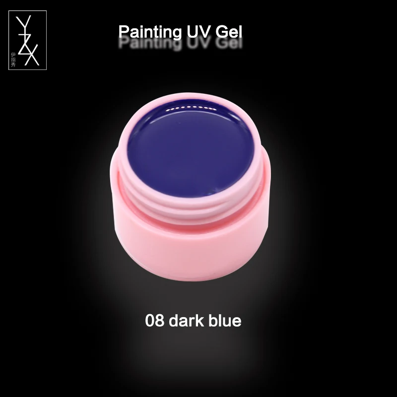 Color 08 blue YiZhiXiu 1 шт. микро резная живопись УФ гель для ногтей Рисование чернил Freehand скульптура свитер дизайн акриловые ногти маникюр отмачивается - Цвет: Color 08 blue