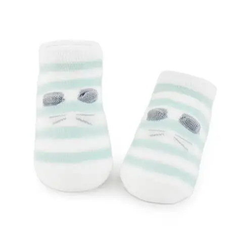 green striped Новые носки для маленьких мальчиков милые Chaussettes Enfant короткие детские носки хлопковые носки для новорожденных Meia Infantil нескользящие носки для младенцев - Цвет: green striped