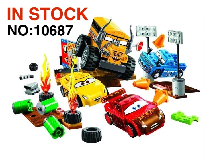 Juniors Smokey's Garage Willy's Butte Speed Training Lightning строительные блоки McQueen совместимы с 10744 10743