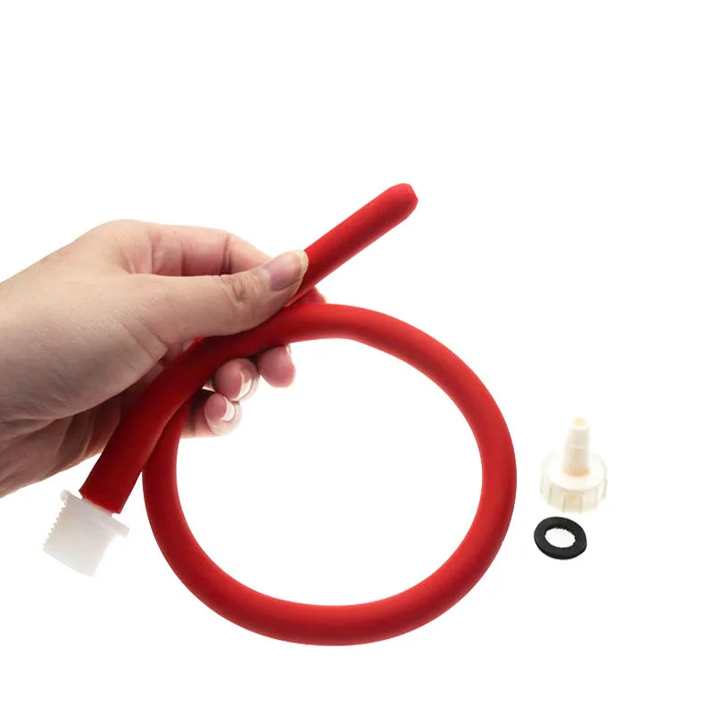 50CM Length Soft Silicone Anal Enema Tube Cleaning Vaginal Cleaner Nozzle Tip Butt Plug Sex Toys For Men/Woman |