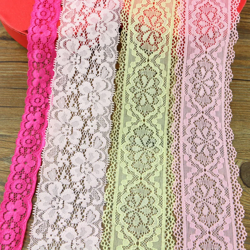 Выборочная доставка 4 ярда из чистого хлопка смешанная ткань кроше кружевная