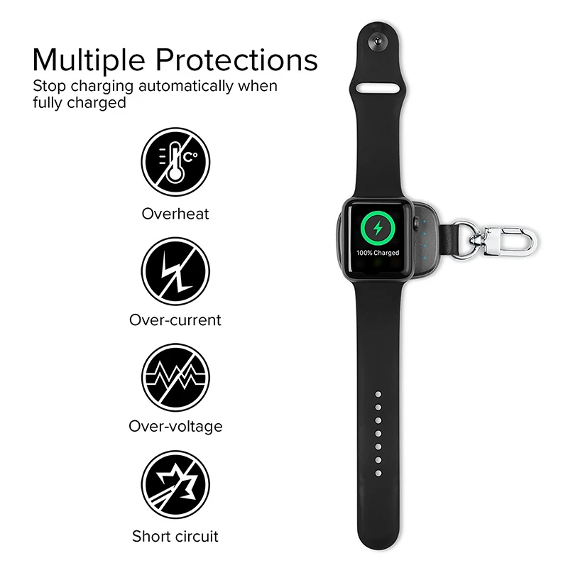 Внешний аккумулятор для Apple Watch 1 2 3 4 беспроводное зарядное устройство внешний 950