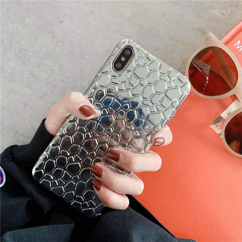 New Silver Crocodile All-Inclusive Soft Shell Anti-Fall Mobile Phone Case For Iphone 66S 6P 78 78plus X Xs Xr Xsmax |