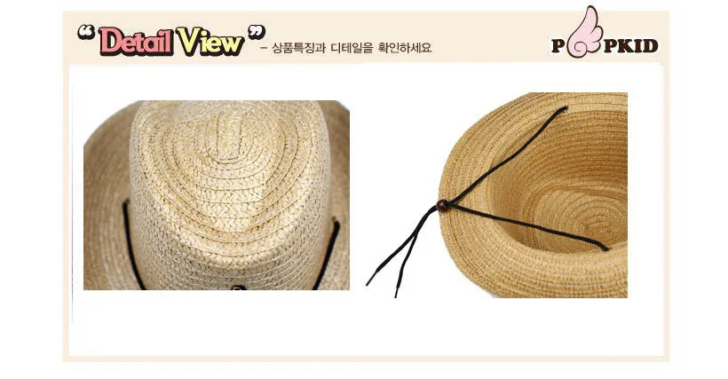 Модные ковбойские шляпы для детей Соломенные от солнца новые летние кепки со