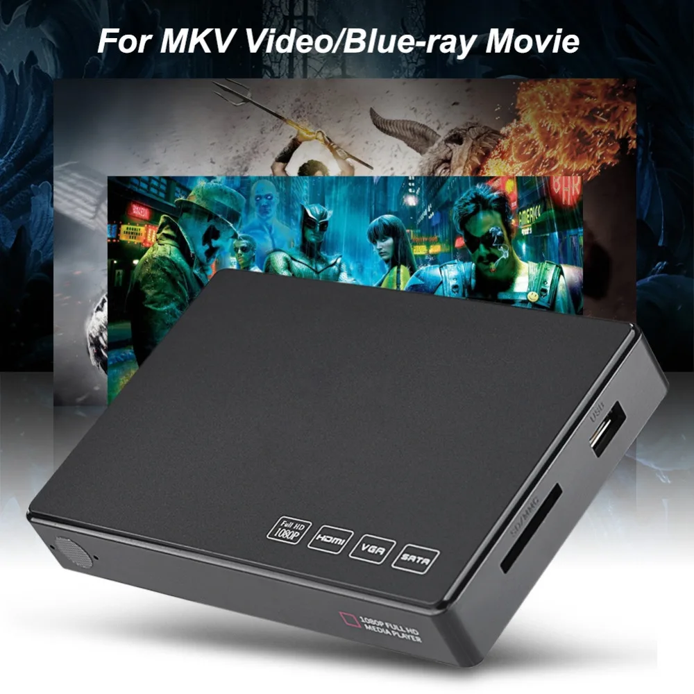 2,5 дюймов Full HD SATA HDD плеер медиаплеер центр 32 Гб SD/MMC карты стерео звук 1080P видео HDMI медиаплеер
