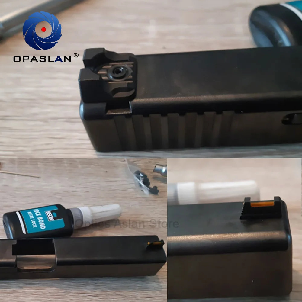 Glasvezel/Achter Combat Glock Sight v3 Zwart voor Glock