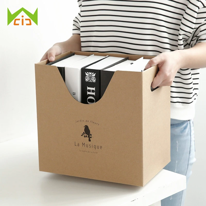 WCIC офисная коробка для хранения книг бумажный тип большой чехол журналов