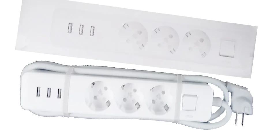 Xiao mi разъем питания 3 USB 3 AC порт зарядное устройство адаптер розетка расширение ЕС Разъем патч-разъем плата для mi Home