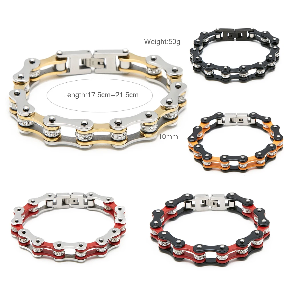 Женские модные браслеты для байкеров ювелирные изделия мужчин браслет из
