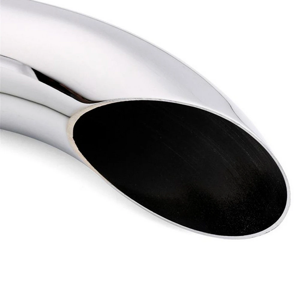 Хромированный глушитель для выхлопной трубы 38 45 мм с обратным конусом Harley Cafe Racer