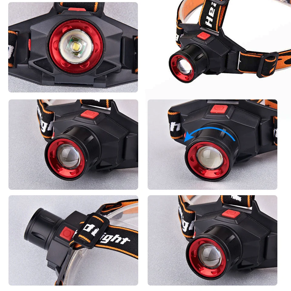 Встроенная литиевая батарея перезаряжаемая светодиодная фара Cree Q5