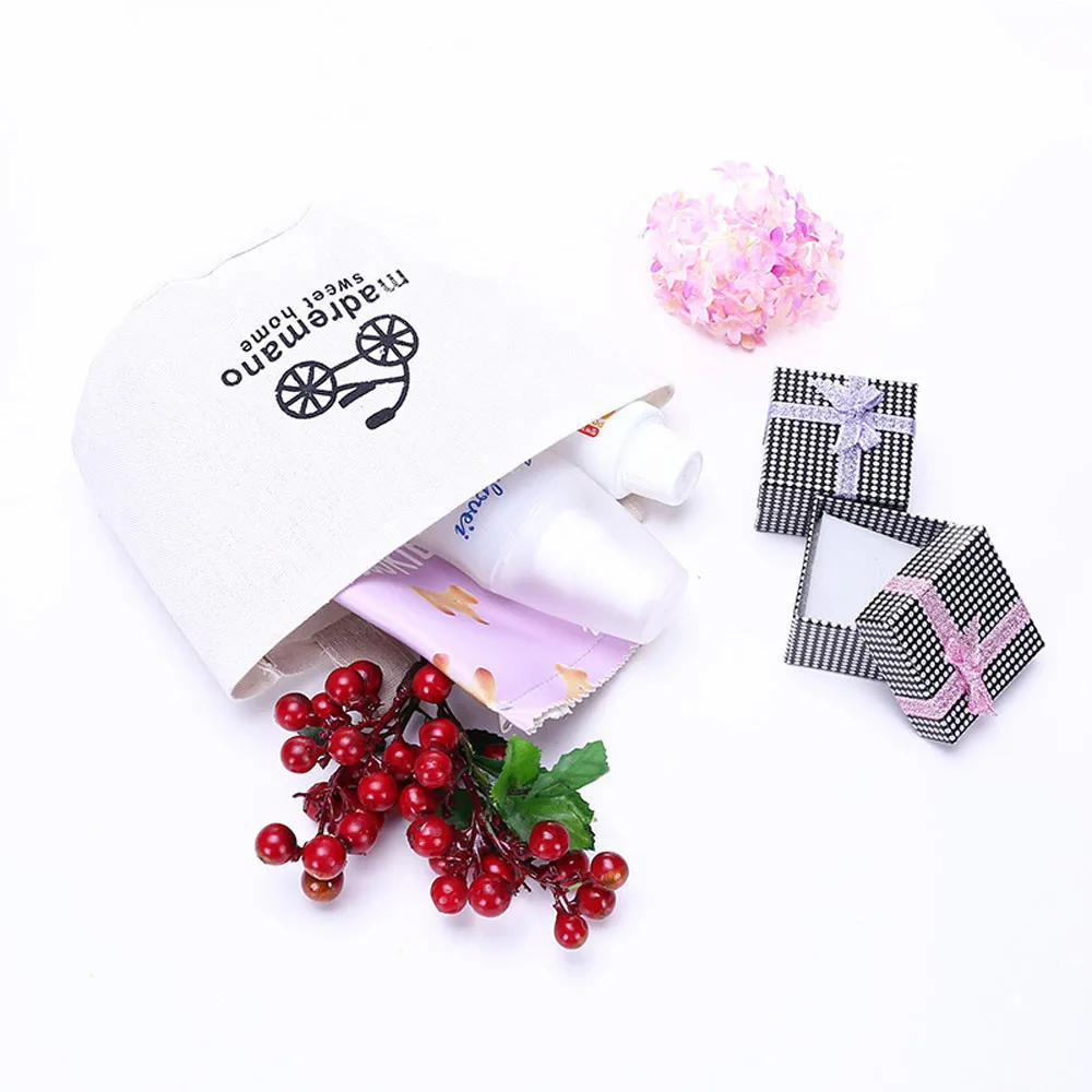 Подвесная настенная коробка из льняной ткани корзина для хранения контейнер