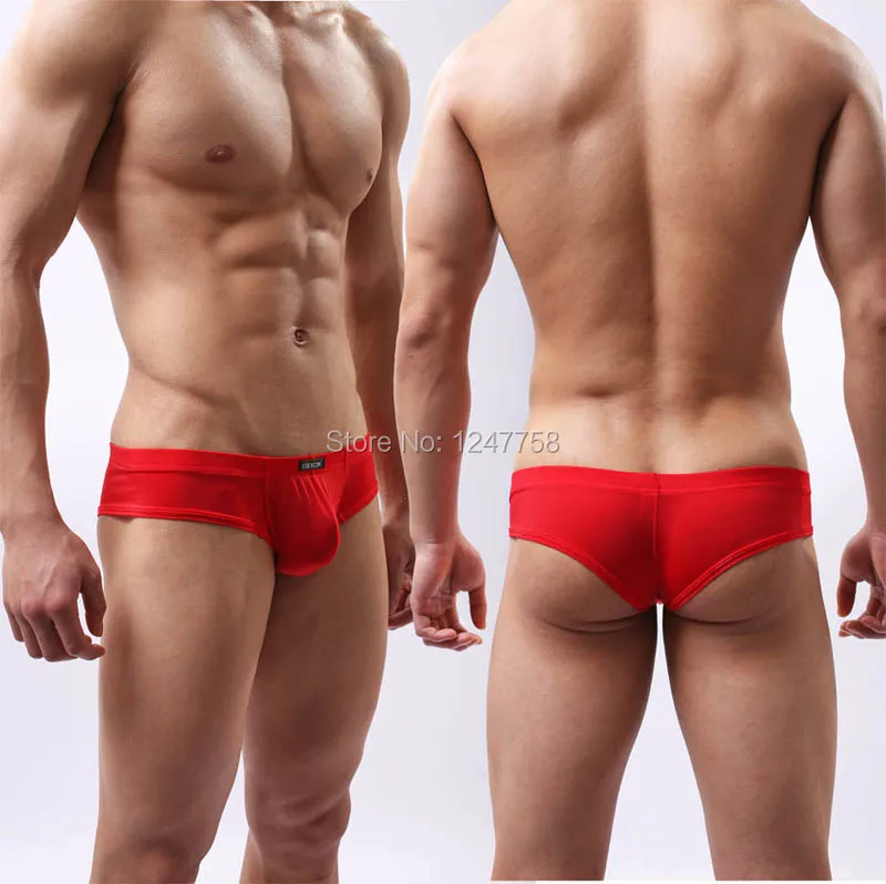 3 шт./лот сексуальные мужские Супер Гладкие и тонкие шелковистые мягкие боксеры