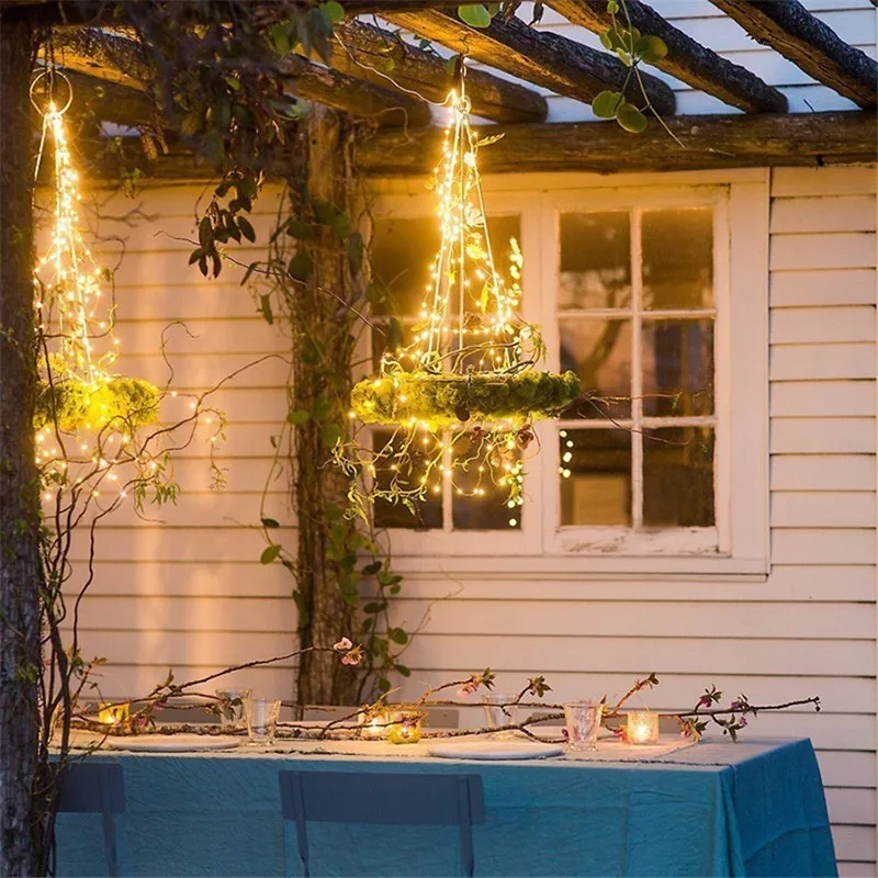 

100 LED Solar Garlands 10M Fairy Light Xmas String Lights Copper Wire Light Christmas Garden LED Lamp Holiday Decoration Wedding