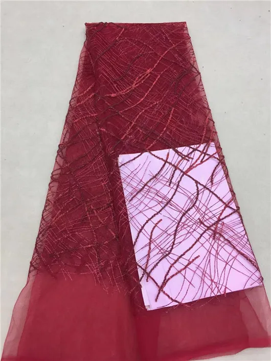 New Arrival African Guipure Material Royal Blue / White Nigeria French Lace Chemical Fabric High Quality Sequins | Дом и сад