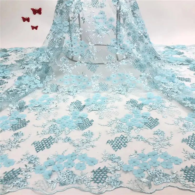 New Arrival African Appliqued Tulle Lace Fabric Wholesale Party Laces 2019 Popular sequins Beaded French Fabrics | Дом и сад