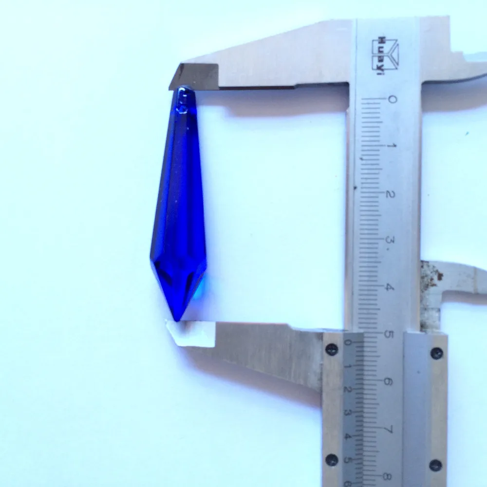 Бесплатная доставка 100 шт. 53 мм Красивая синяя Хрустальная подвесная люстра в