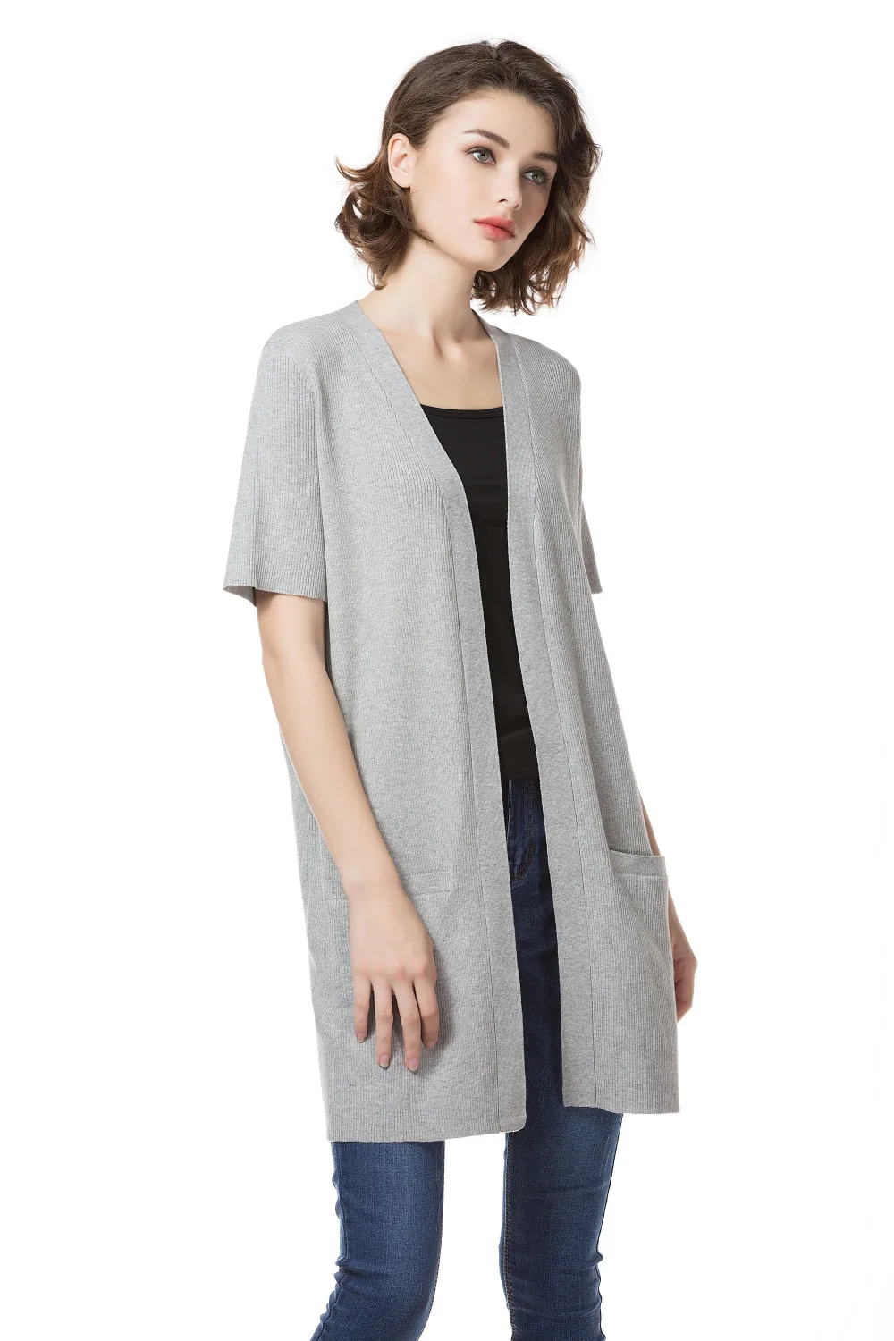 Knitbest'' Новинка 2017 года вязанные длинные Кардиганы для женщин Одежда высшего