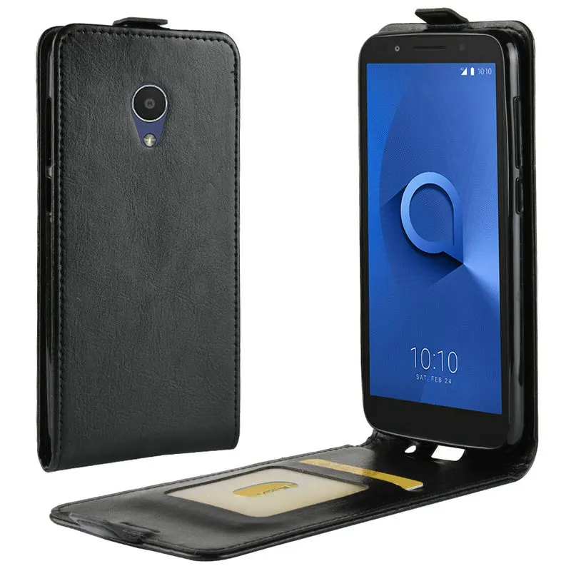 Кожаный чехол книжка для alcatel 1x5059 5059A 5059D 5059I 5059J 5059X 5059Y 5 3 &quotбез датчика отпечатков