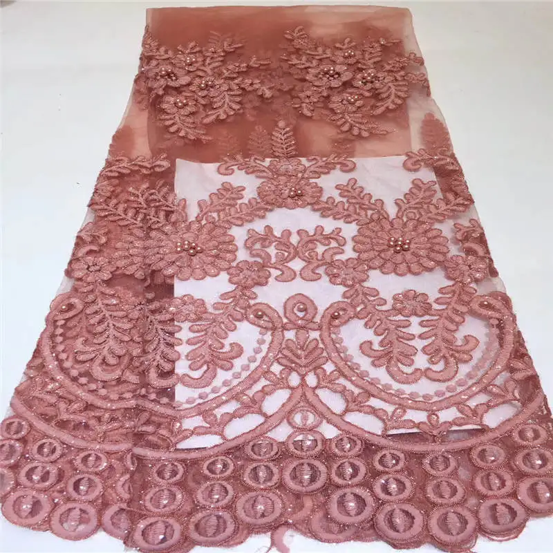 Импортная Высококачественная африканская Тюль французское кружево ткань для