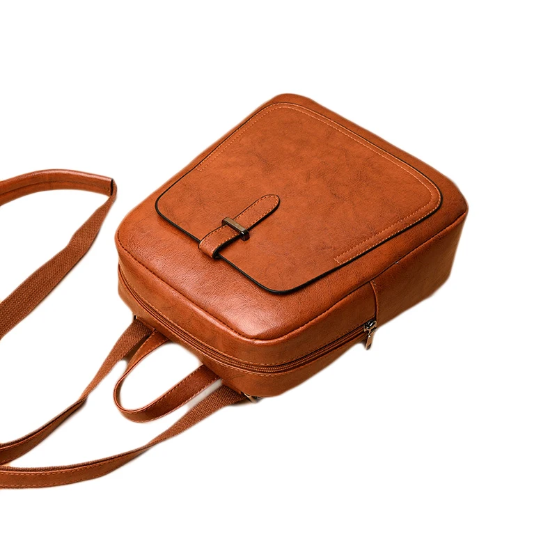 Youda винтажный ПУ материал масляная ткань британский стиль рюкзак простой