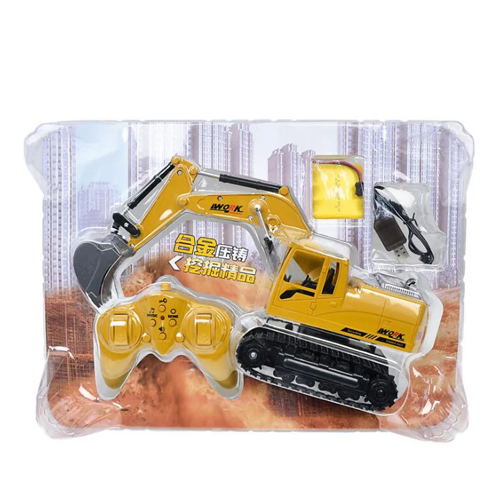 Treeby 2.4 г 1/12 RC металла экскаватор зарядки 8channle с Батарея rtg Пульты дистанционного