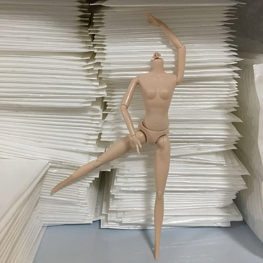 27 см белая кожа Обнаженная Подвижная кукла тело для 1/6 куклы DIY подарок на день