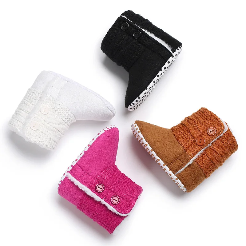 Зимняя Теплая обувь с мягкой нескользящей подошвой для мужчин и женщин От 0 до 1