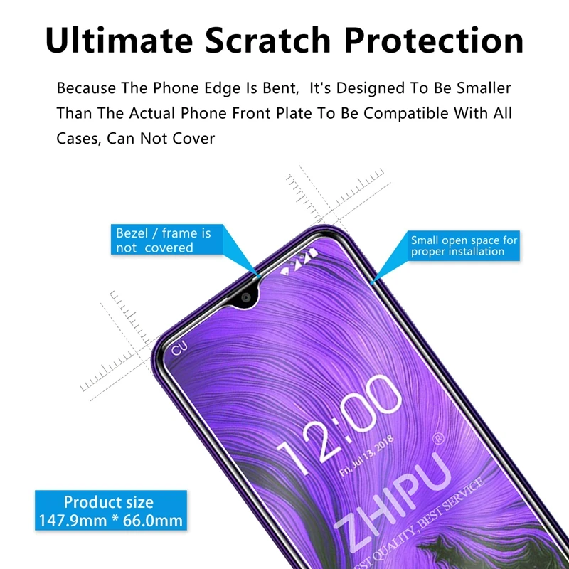2 Pcs Tempered Glass For Oukitel C15 Pro Screen Protector 2.5D 9H Protective Film | Мобильные телефоны и аксессуары