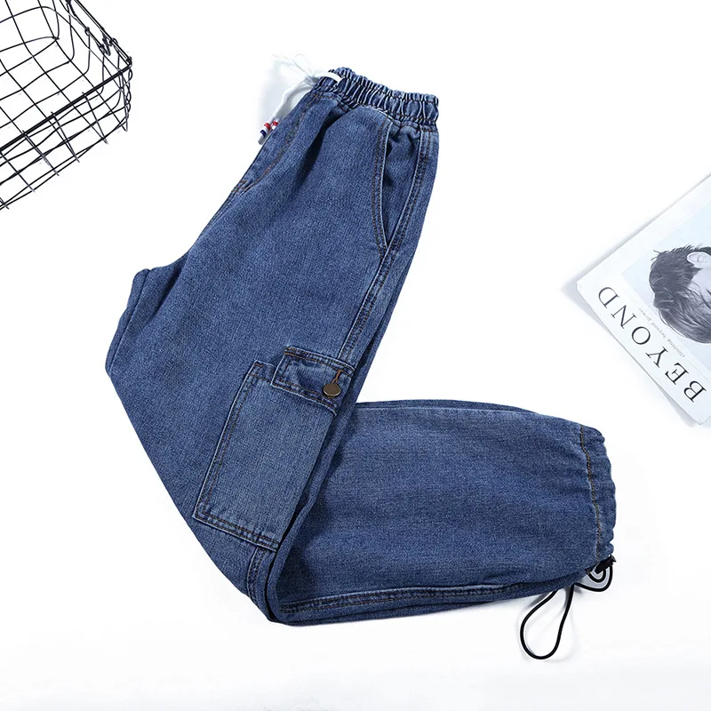 Новинка весны 2009 женская одежда брюки с множеством сумок свободная талия