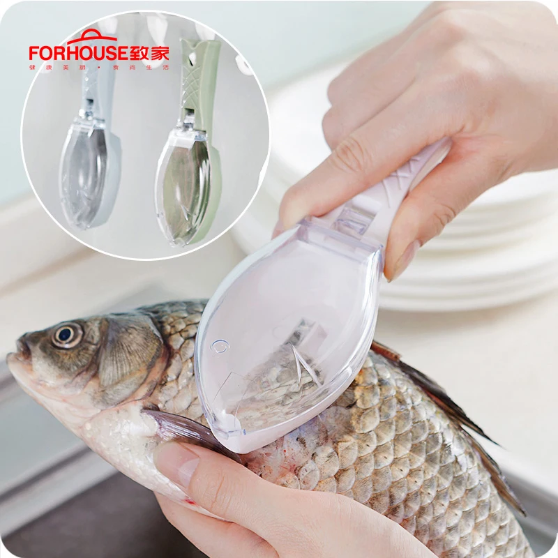 Рыбные инструменты рыбья чешуя щетка для удаления бритвы рыбий кожи пластиковый