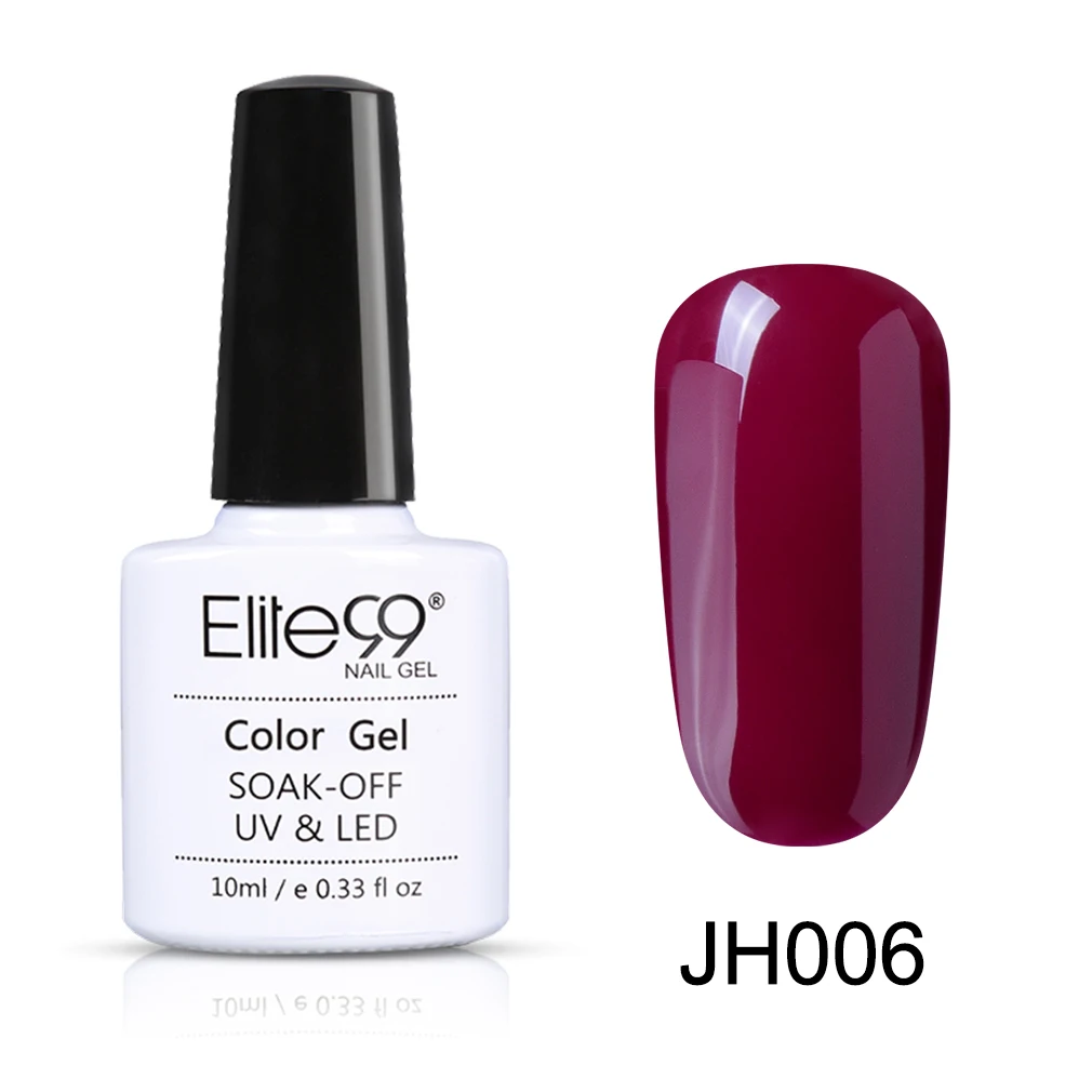 JH006 Elite99 10 мл телесный цвет Гель-лак дизайн ногтей маникюр замочить от полу Perment эмаль УФ-гель для ногтей лак - Цвет: JH006
