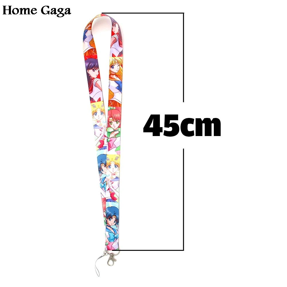 Homegaga Сейлор Мун мультфильм шеи ремешки для ключей очки держатель карты брелок для ключей телефоны камеры webbing D0840