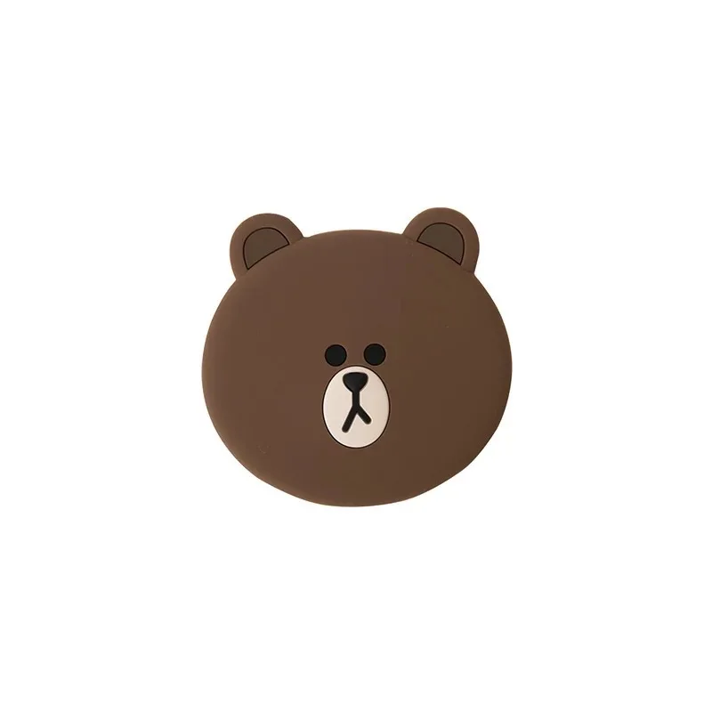 Милый мультфильм коричневый медведь Минни Кролик цыпленок Салли маленькое зеркало стильный портативный макияж зеркало