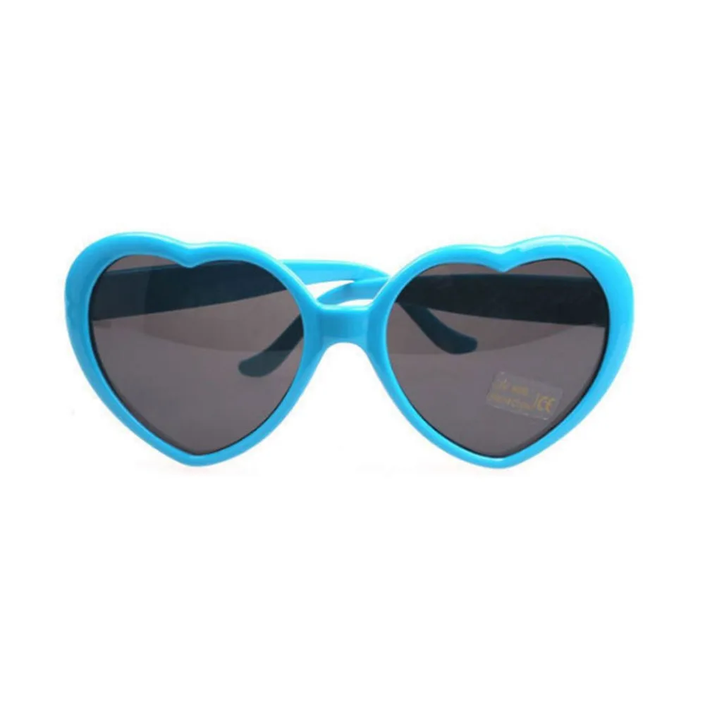 Стильные в форме сердца солнцезащитные очки пластиковая оправа UV400 зеркало