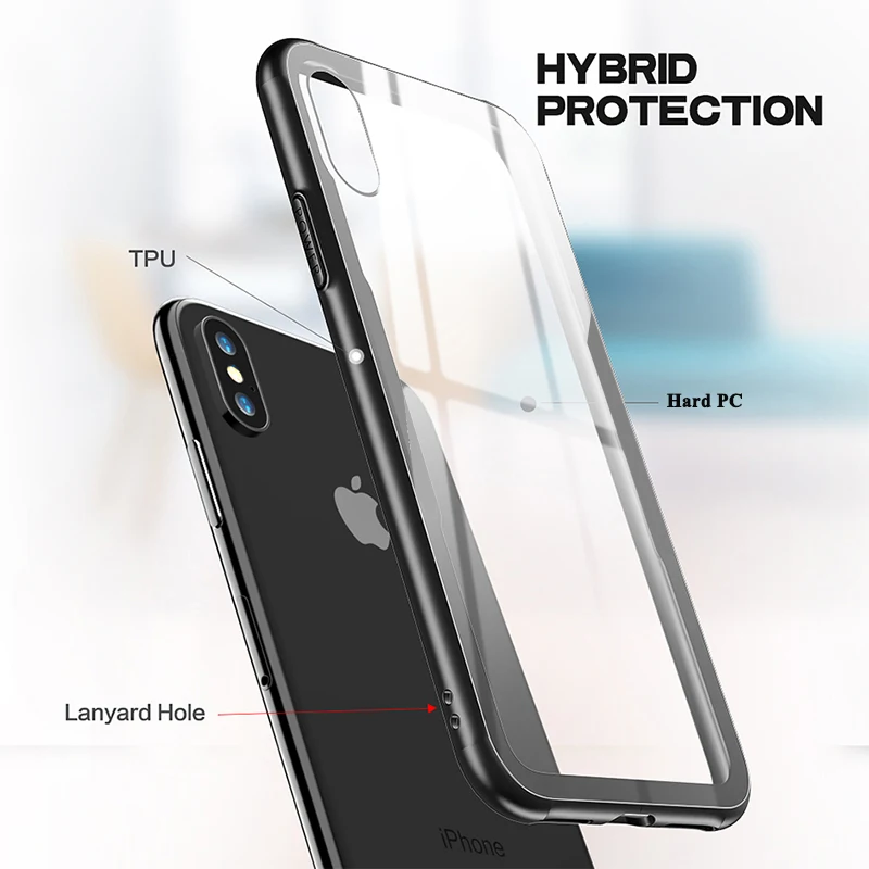 Shockproof Phone Case For iPhone 7 8 Cases 0.7MM Clear Transparent Cover X XS Max XR 6 6s Plus Funda Accessories |