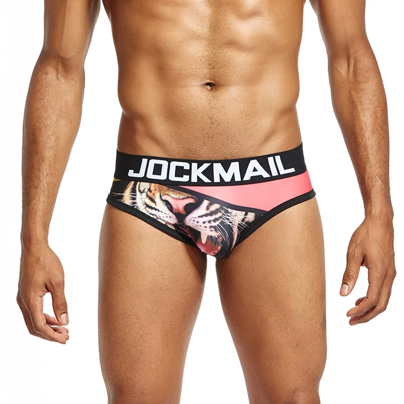 Мужские нейлоновые трусы AIIOU черные удобные с заниженной талией мультяшным