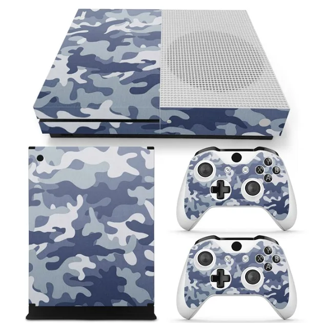 TN-XboneS-0580 Виниловая наклейка для microsoft Xbox One S кожи наклейка консоль и 2 контроллера защитная - Цвет: TN-XboneS-0580