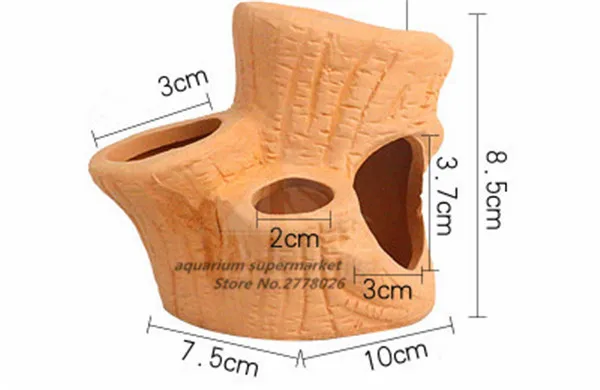 1 шт. керамический домик для креветок маленький укрытие рыб рыболовное гнездо