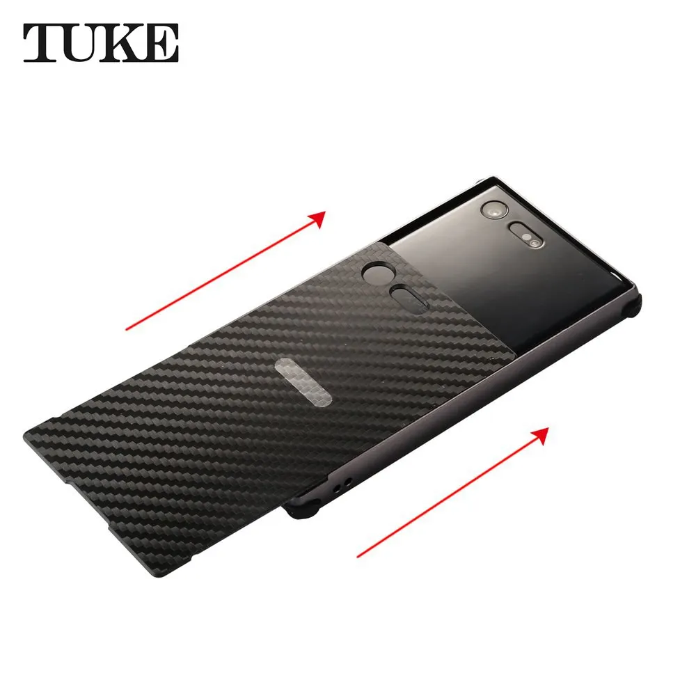 Чехол TUKE для sony XZ Premium, металлическая рамка для sony xperia XZ Premium G8142 G8141, Жесткий Чехол из волокна для sony E xperia XZ Premium
