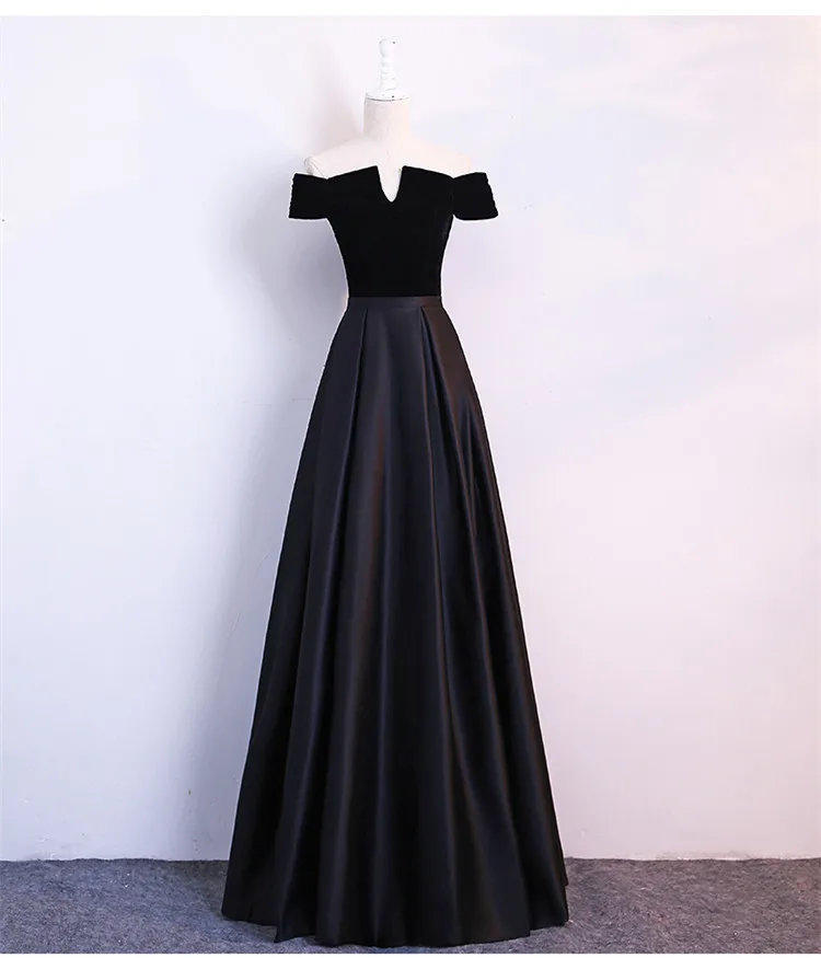 FOLOBE/Винтажные бархатные платья с открытыми плечами и v образным вырезом для