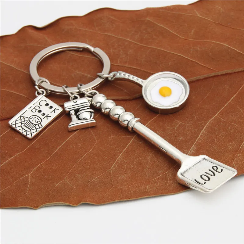 1 шт. Подвеска для выпечки посуда приготовления яичницы брелки ключей кольцо