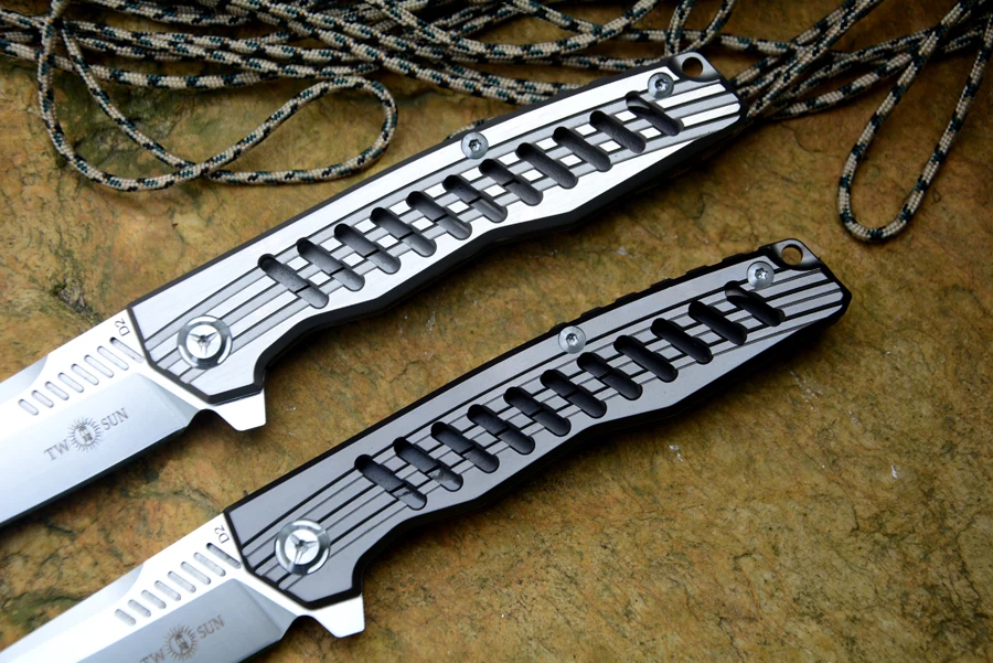 TWOSUN TS 16 Флиппер складной нож D2 атласное Лезвие Керамический шарикоподшипник