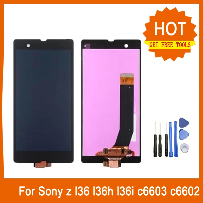 Для sony Xperia Z (Сони Иксперия З) L36 L36h L36i C6603 C6602 ЖК дисплей осыпи Дисплей Замена
