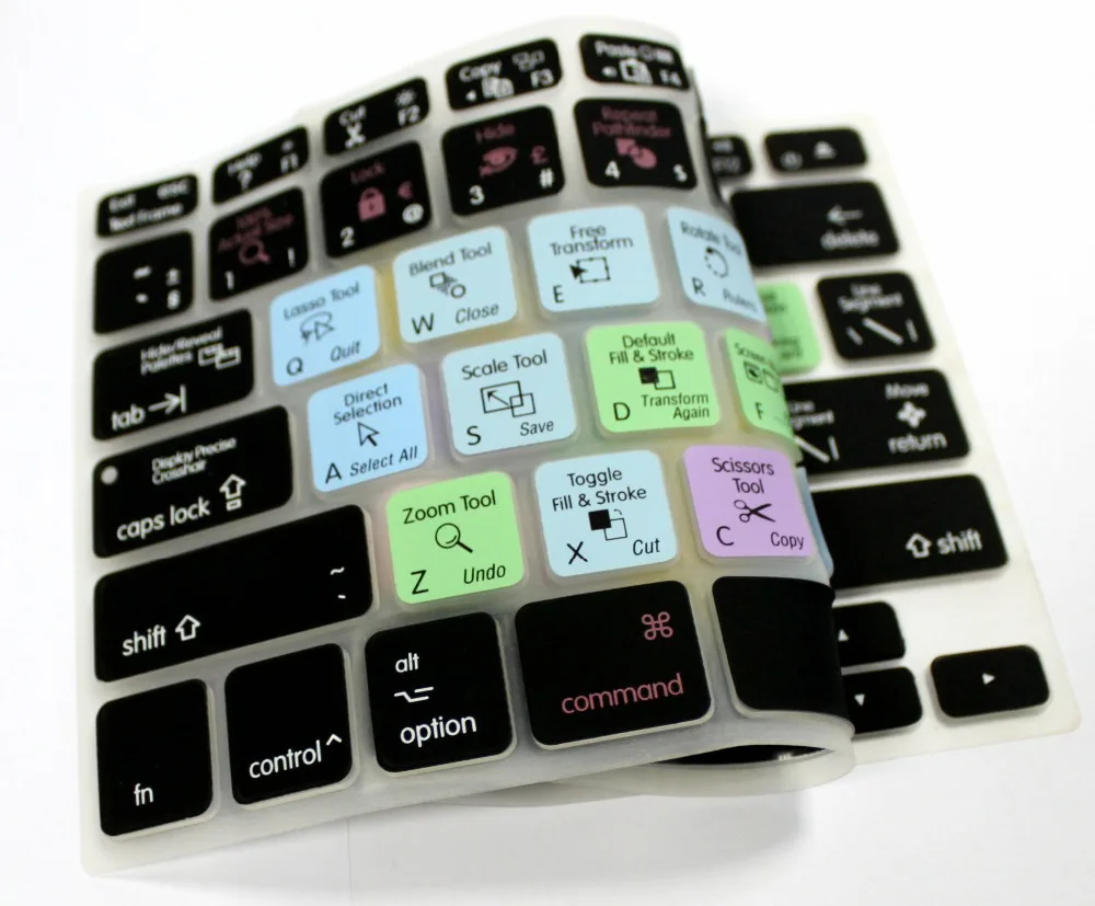 PS функциональный фотошоп AI дизайн США силиконовый чехол для клавиатуры кожа Macbook